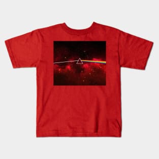 Pink Floyd Dark Side of the Moon Space Red Kids T-Shirt